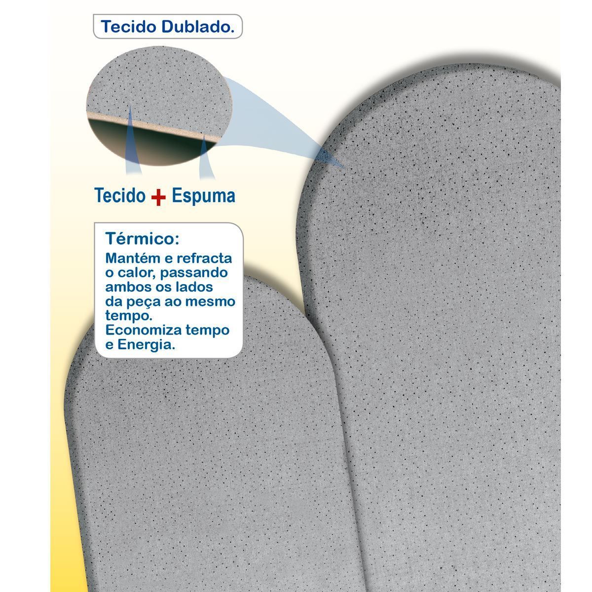 Forro para Tábua de Passar 1,20x43cm Utimil - Mescla