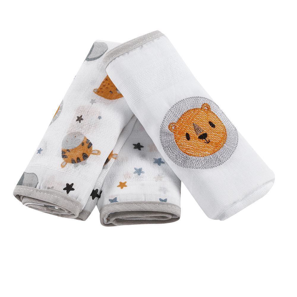 Fralda Estampada Com 3 Peças Havan Baby - Safari