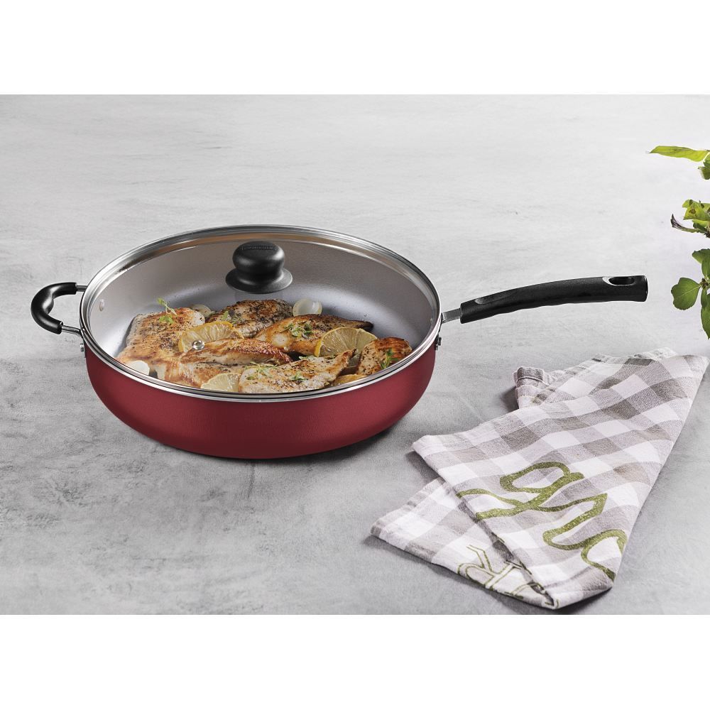 Frigideira Com Tampa Jumbo Tramontina Bordô - 30cm