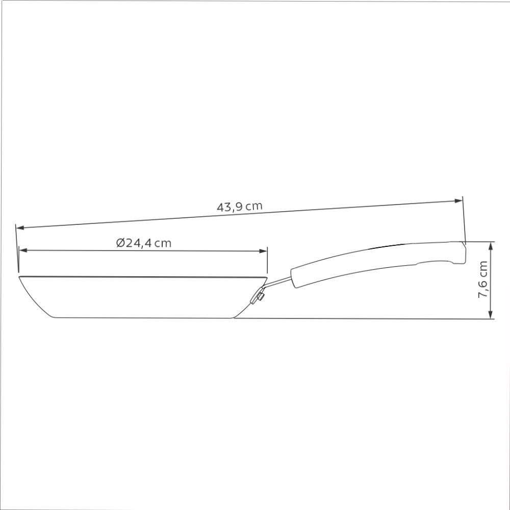 Frigideira De Alumínio Starflon Sicília Tramontina 1,2 Litros - Azul