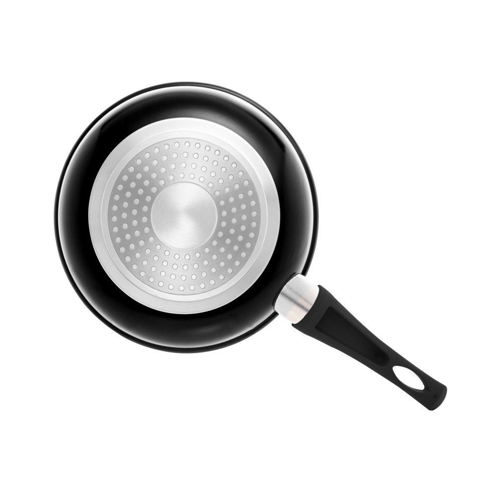 Frigideira De Indução Alumínio Revestida Cerâmica Granilite Lyor 1 Litro - Preto e Vermelho