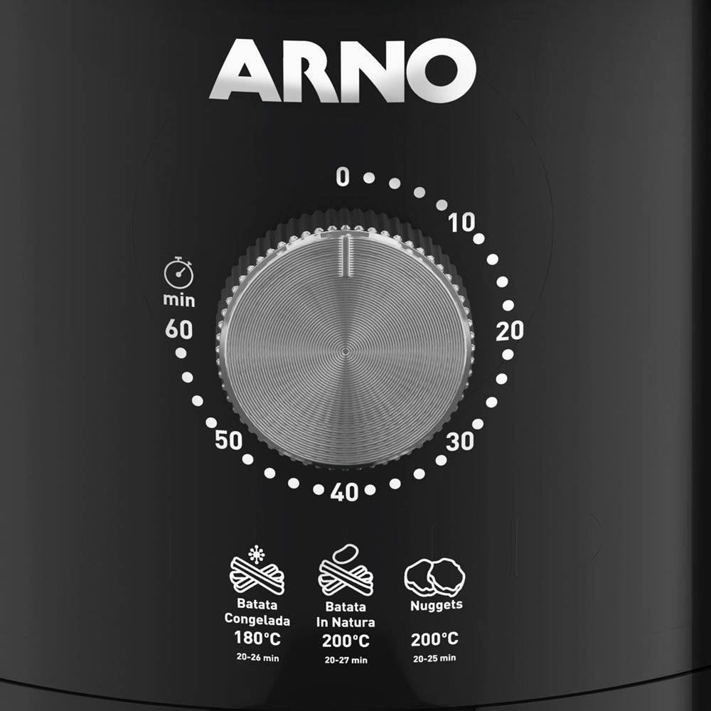 Fritadeira Air Fryer Arno Ultra Mecânica 4,2L Preta UFRP