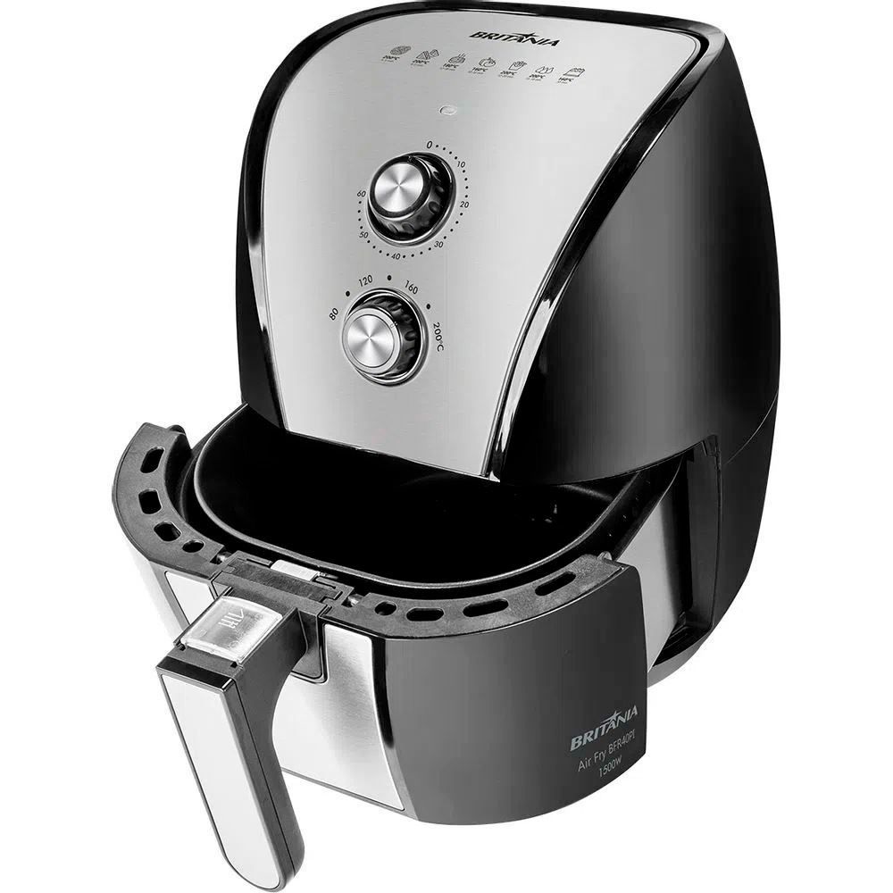 Fritadeira Air Fryer Britânia 5 Litros Antiaderente BFR40PI