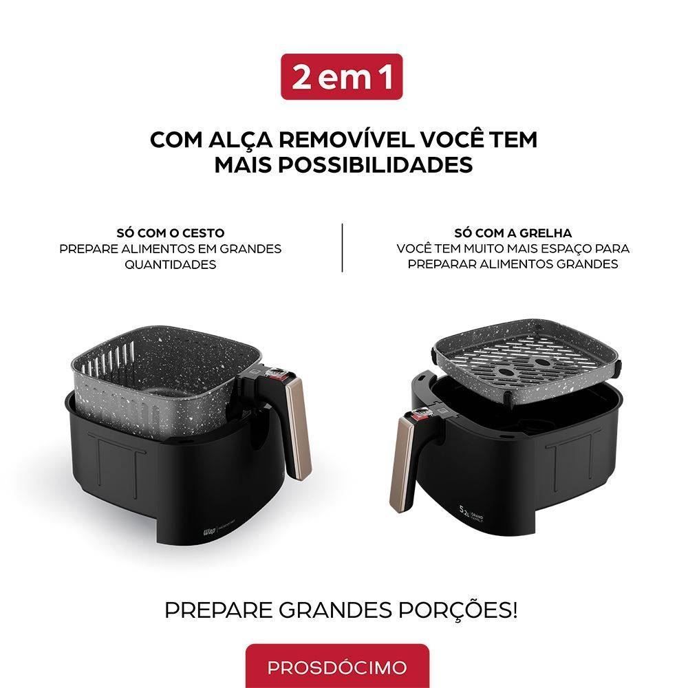 Fritadeira Air Fryer Elétrica Wap 5,2 Litros Grand Family