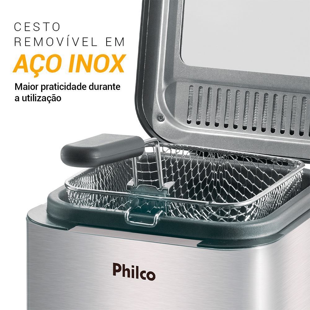 Fritadeira Philco Deep Fry Inox 1,8L 900W