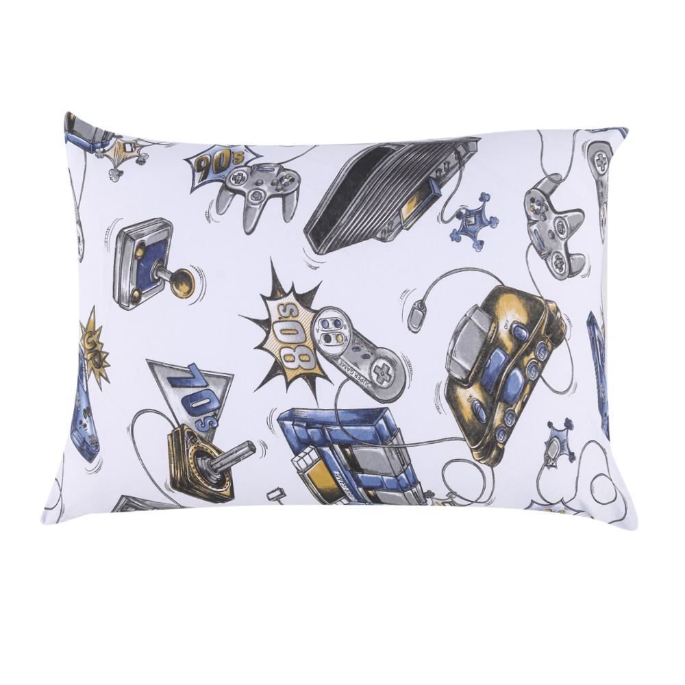 Fronha Avulsa Infantil Malha Estampada Havan Casa  - Play Marinho