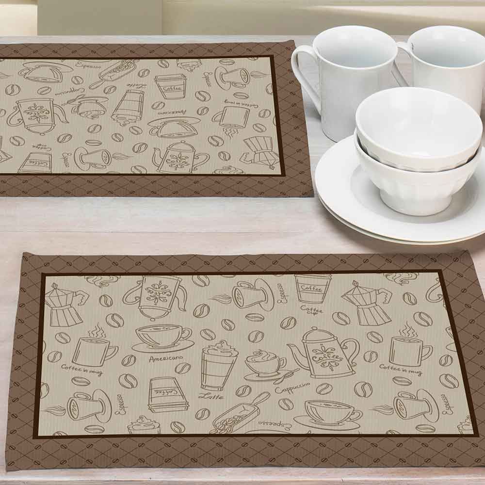 Fundo De Prato 45 X 31 Cm Clean Athenas Döhler - Desenho Café