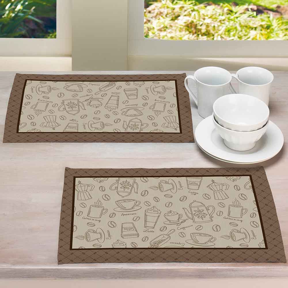 Fundo De Prato 45 X 31 Cm Clean Athenas Döhler - Desenho Café