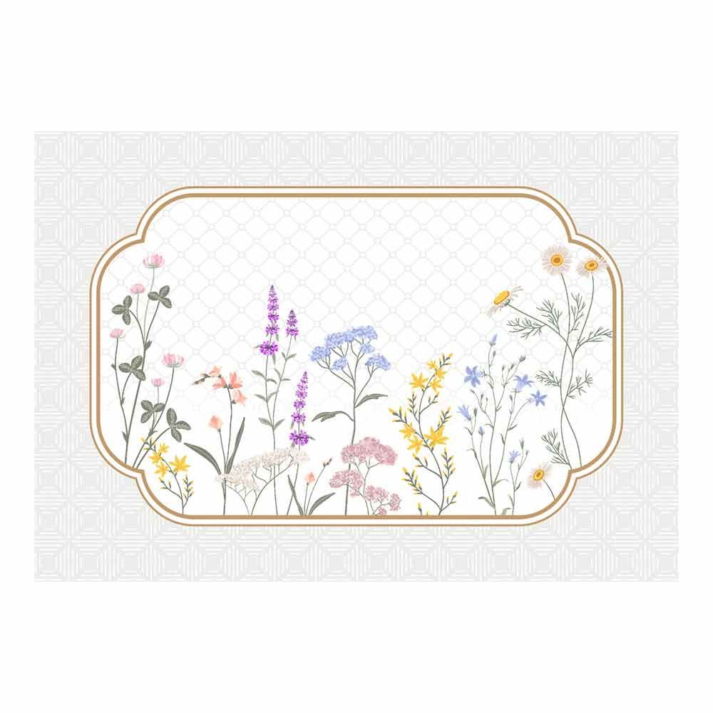Fundo De Prato 45 X 31 Cm Clean Renova Döhler - Floral Boho