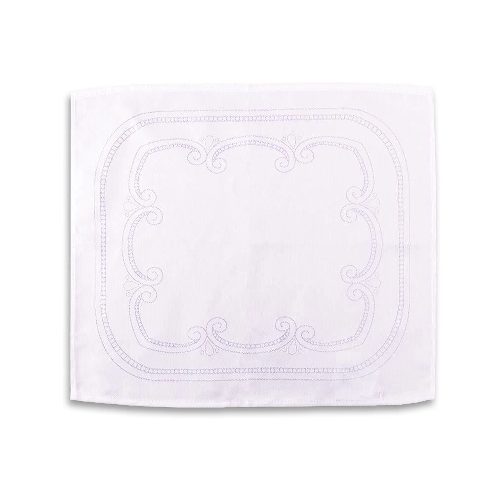 Fundo De Prato Liso Jacquard Creative - Branco