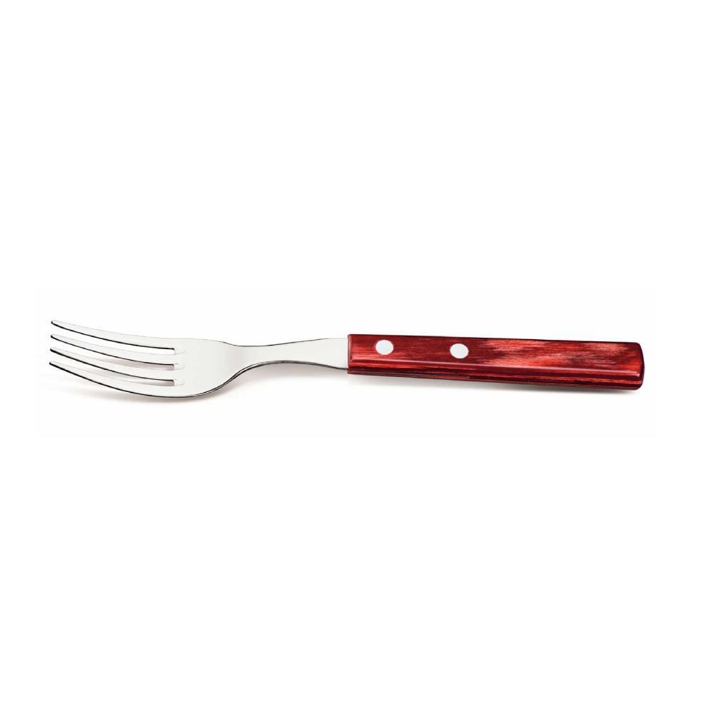 Garfo De Mesa Inox Polywood Tramontina - Vermelho
