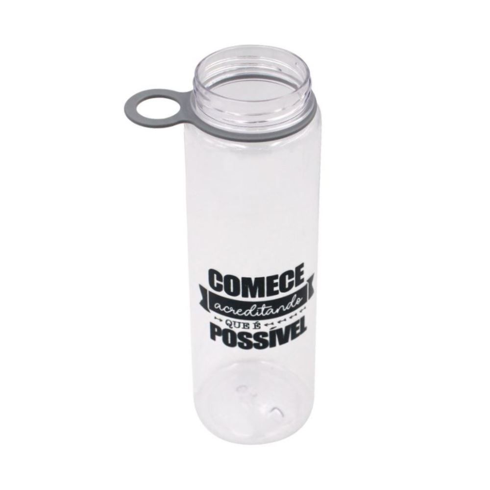 Garrafa De Água Estampada Havan Casa 700Ml - Cinza