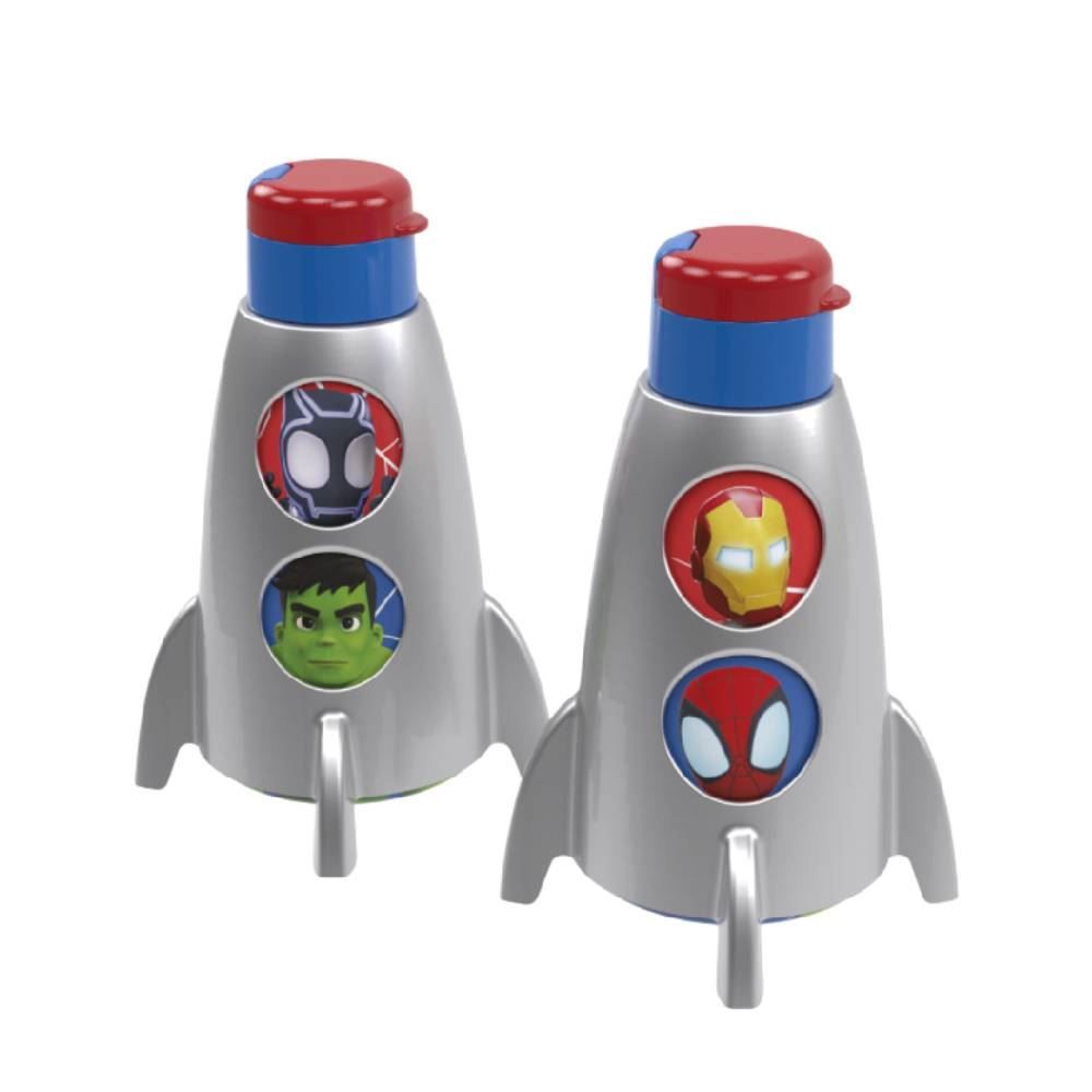 Garrafa Infantil Foguete Spidey Plasútil - 320ml
