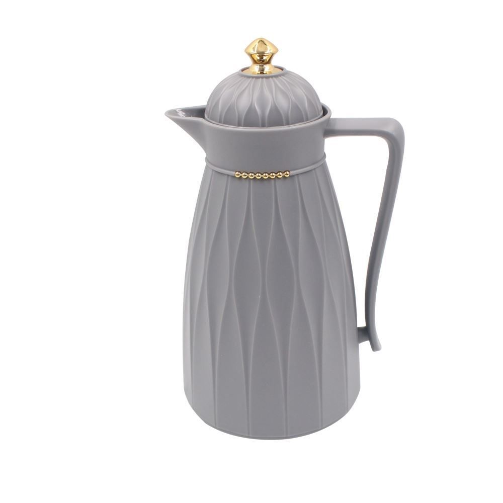 Garrafa Térmica Com Topo Dourado Havan Casa 1 Litro - Cinza