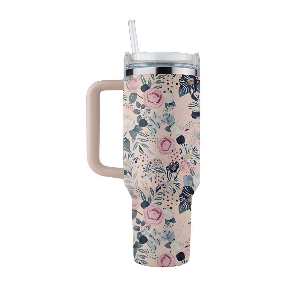 Garrafa Térmica Inox Estampada Havan Casa 1,2 Litros - Flores Médias