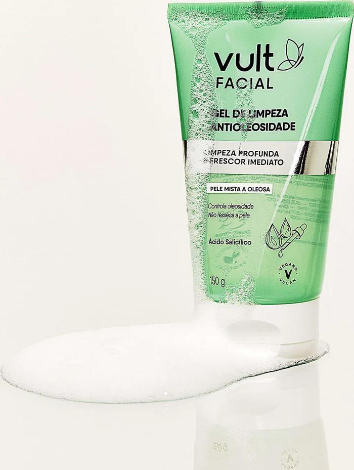 Gel De Limpeza Antioleosidade Facial 150G  Vult Care