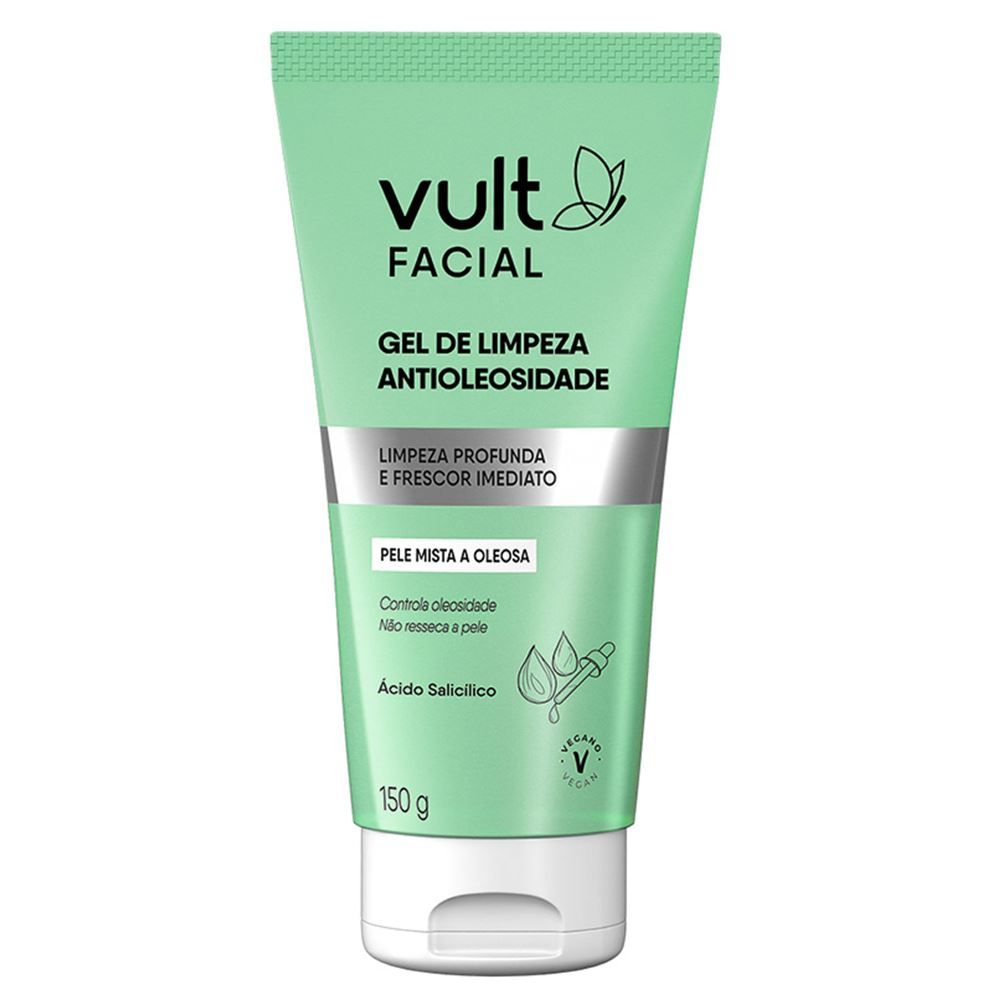 Gel De Limpeza Antioleosidade Facial 150G Vult Care