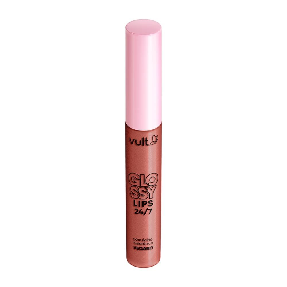 Gloss Labial Glossy Lips Pêssego Cintilante Vult - 5,2 Ml