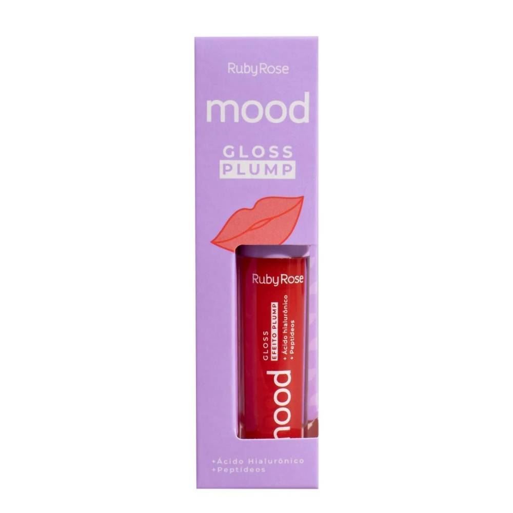 Gloss Ruby Rose Rose Plump Mood - 4ml