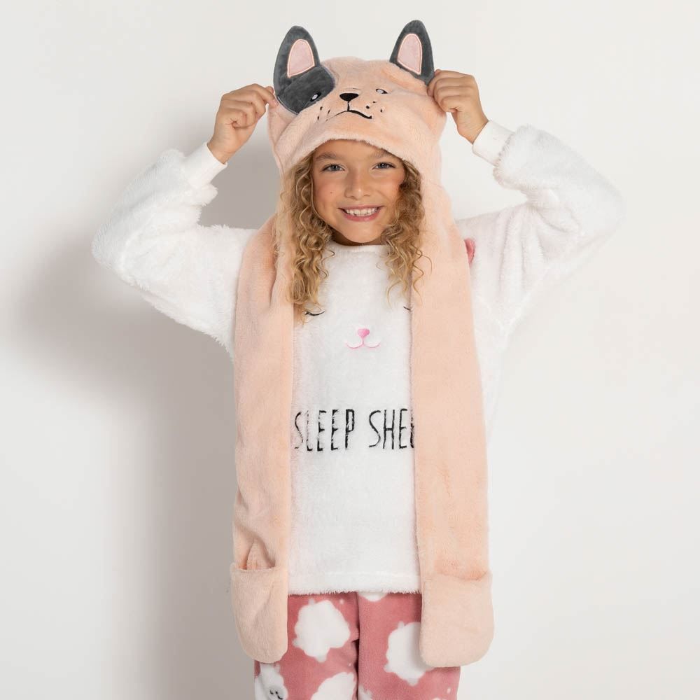 Gorro Cachecol Infantil Tamanho Único Marmelada - ROSA CLARO U
