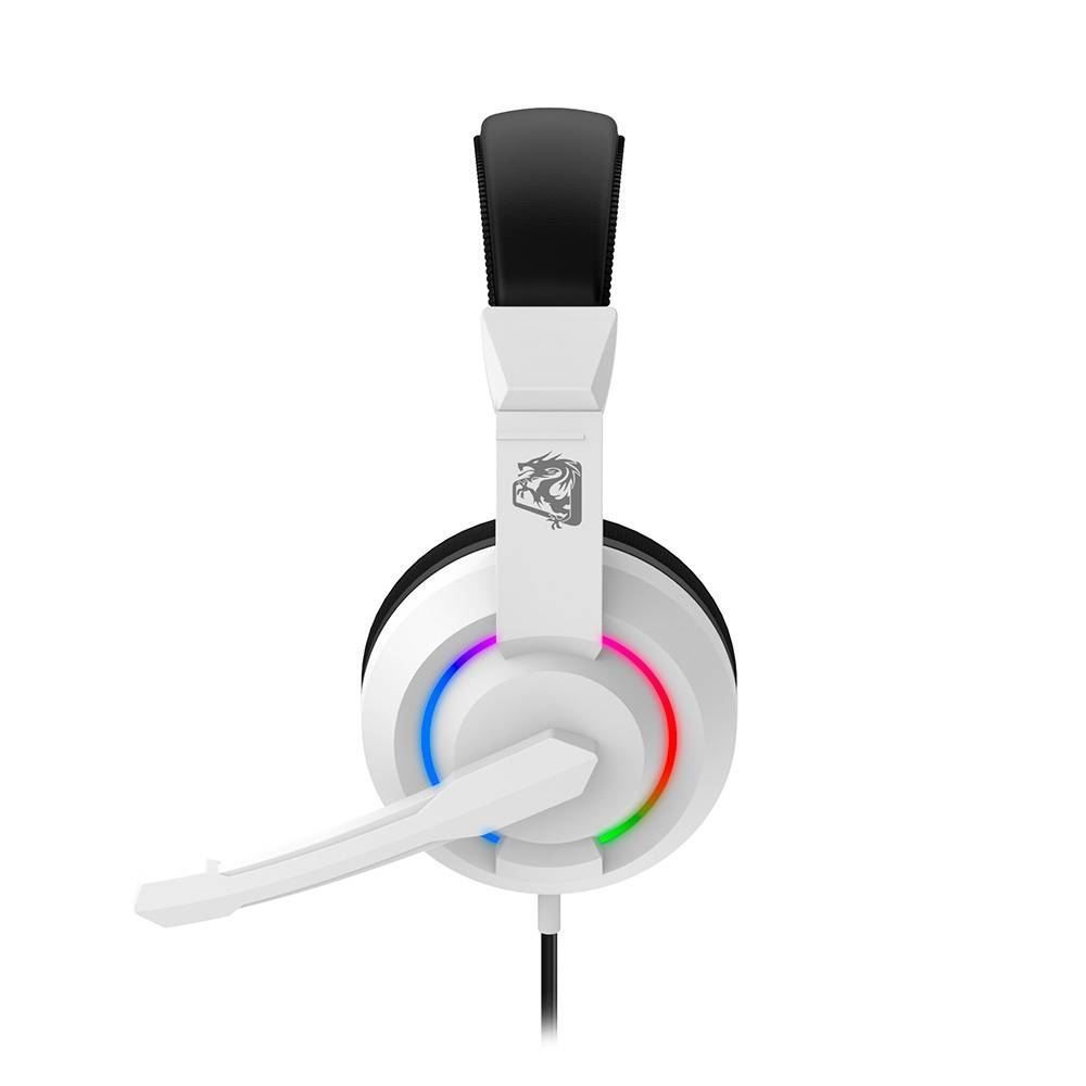 Headset Gamer Elg Alcor Multi Plataforma Branco Led Rainbow