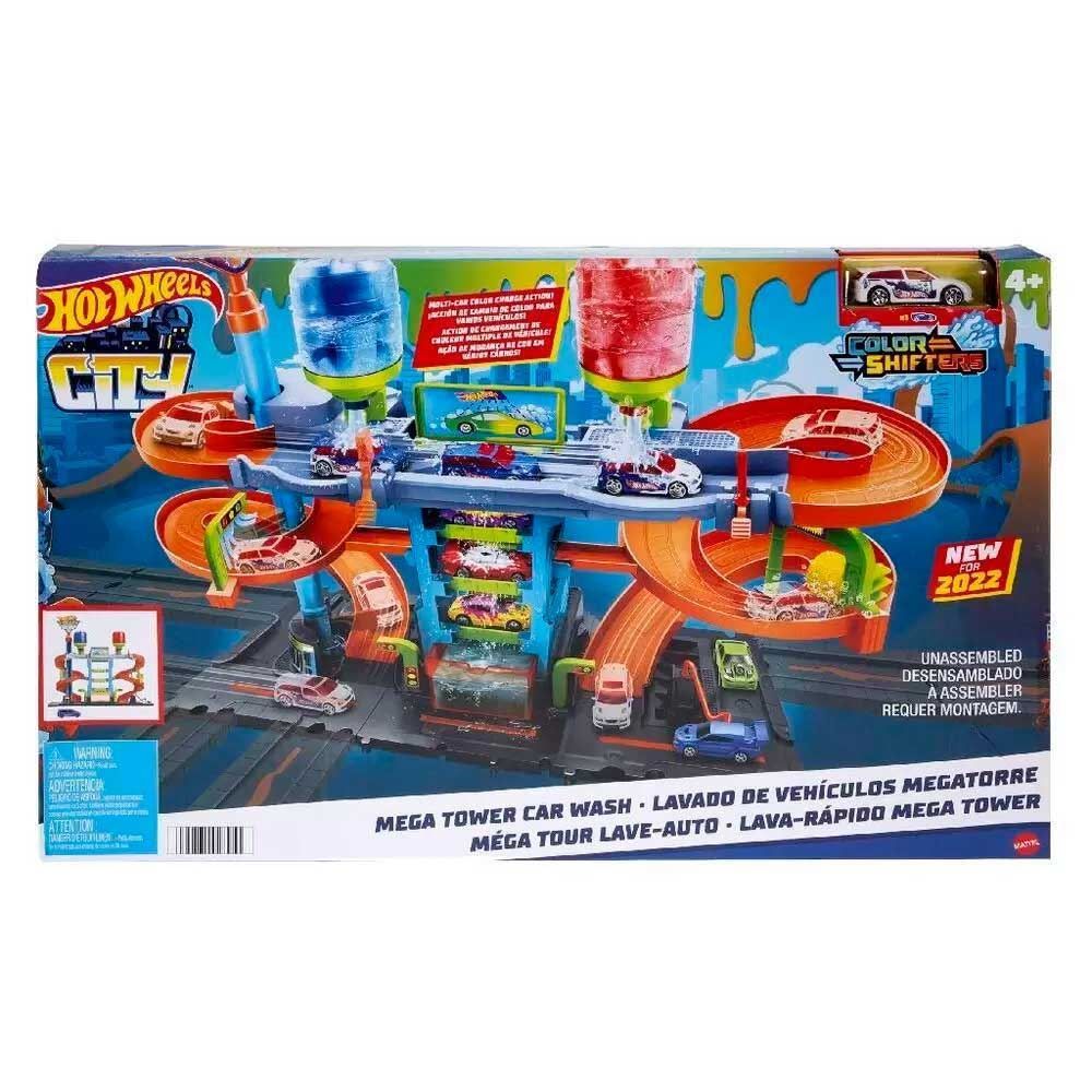 Hot Wheels Pista Lava-Rápido Mega Tower City Mattel - HDP05