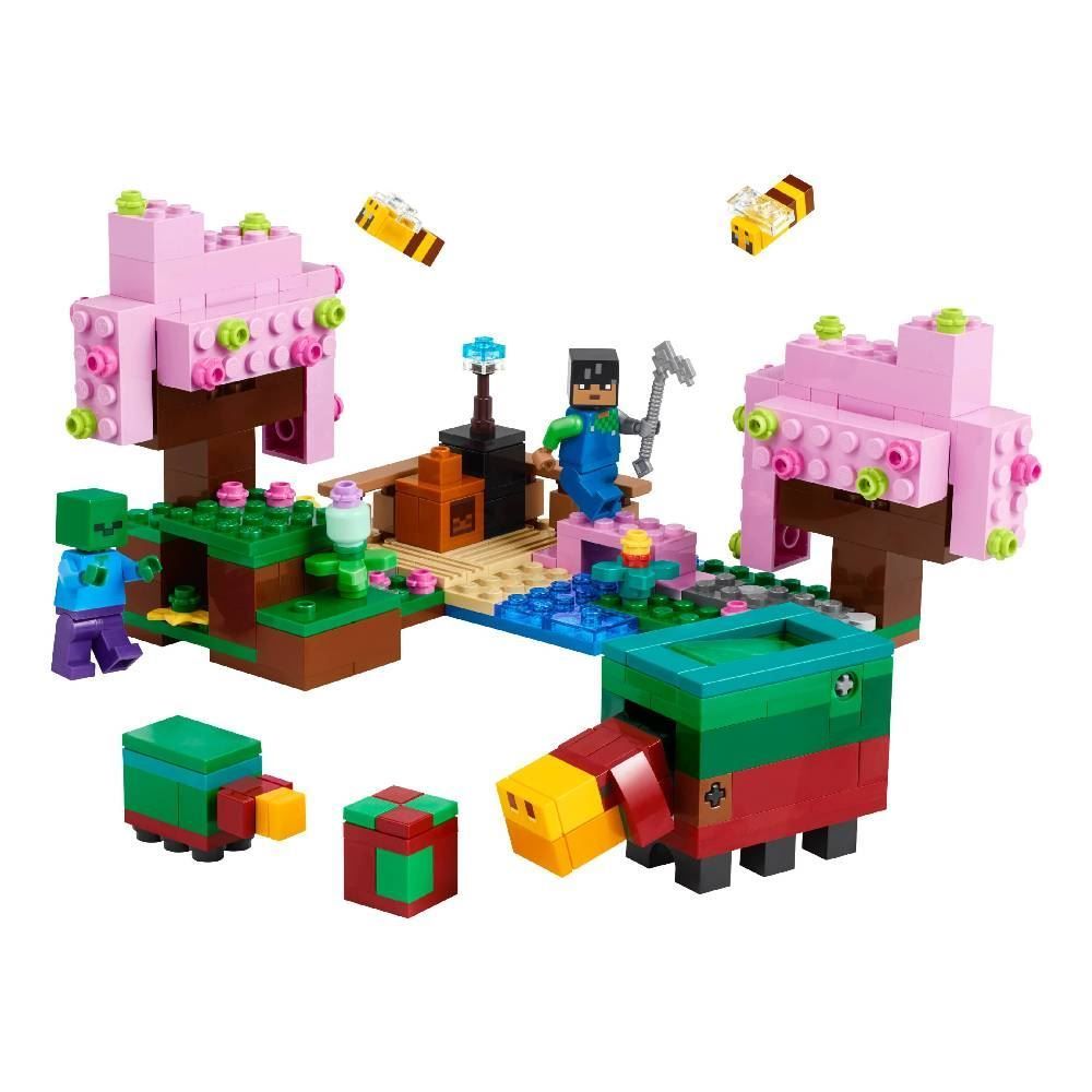Jardim Em Flor De Cerejeira Minecraft Lego - 21260
