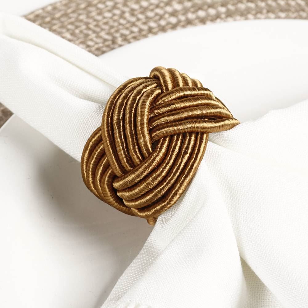 Jogo Anéis Para Guardanapos Lira 4 Peças Havan Casa - Bronze