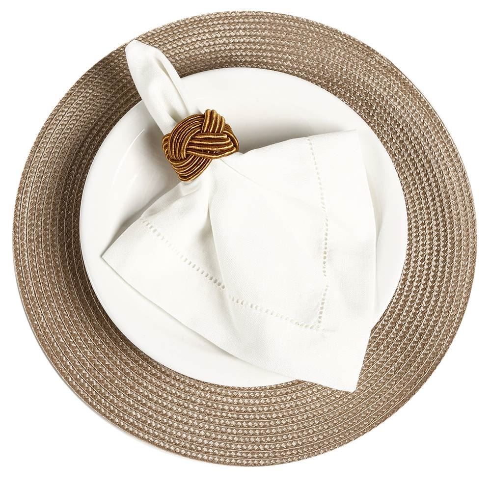 Jogo Anéis Para Guardanapos Lira 4 Peças Havan Casa - Bronze