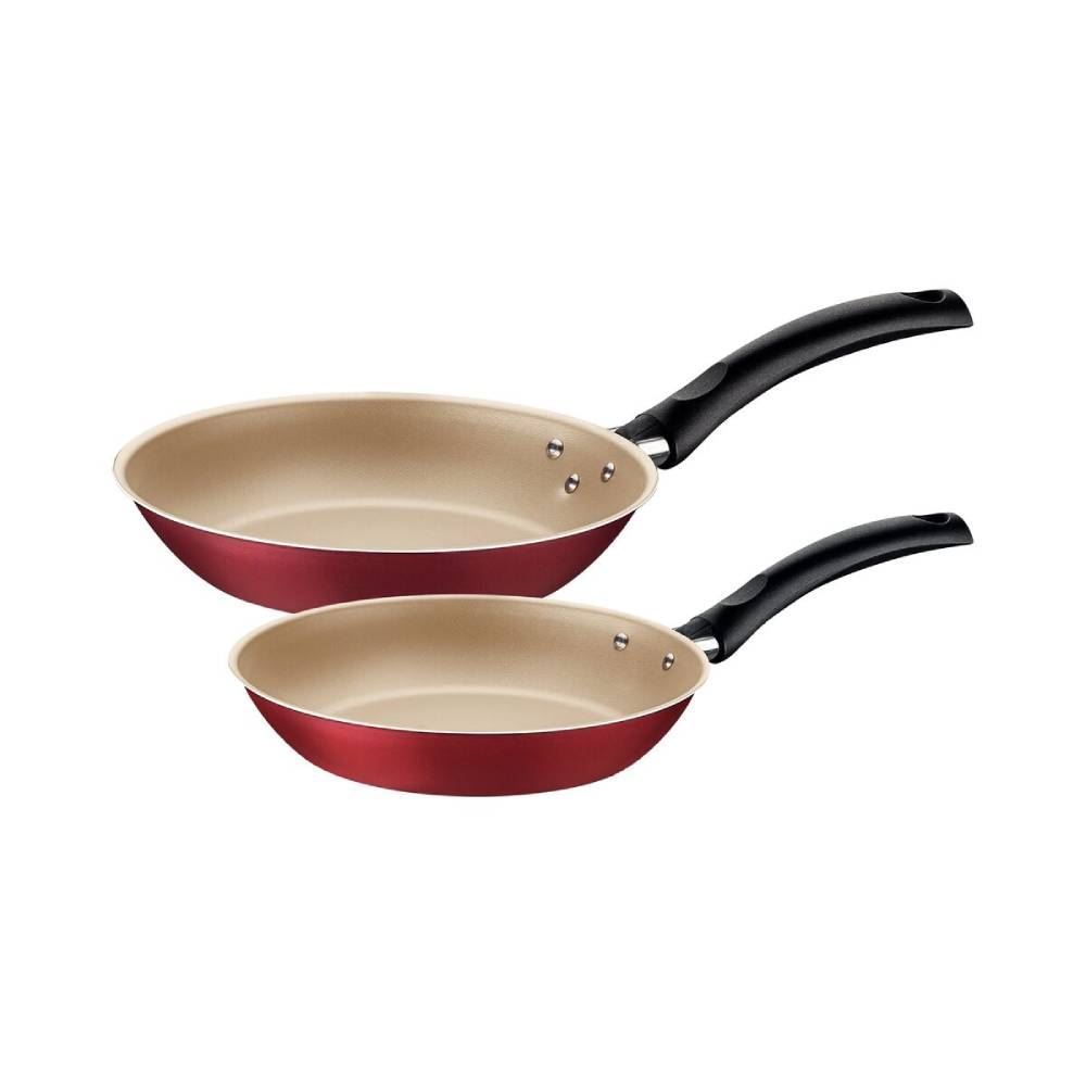 Jogo De 2 Frigideiras Em Alumínio Turim Tramontina - Vermelho