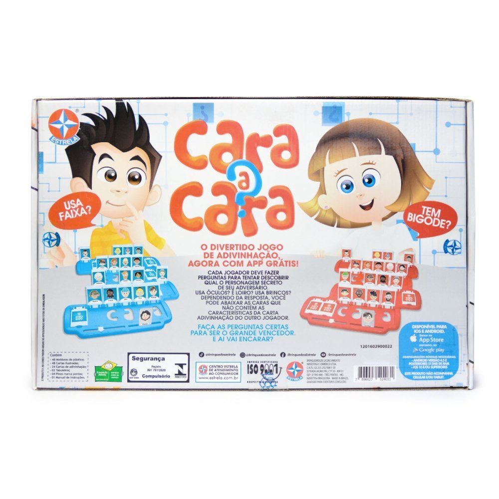 Jogo De Adivinhação Cara A Cara - Clássico