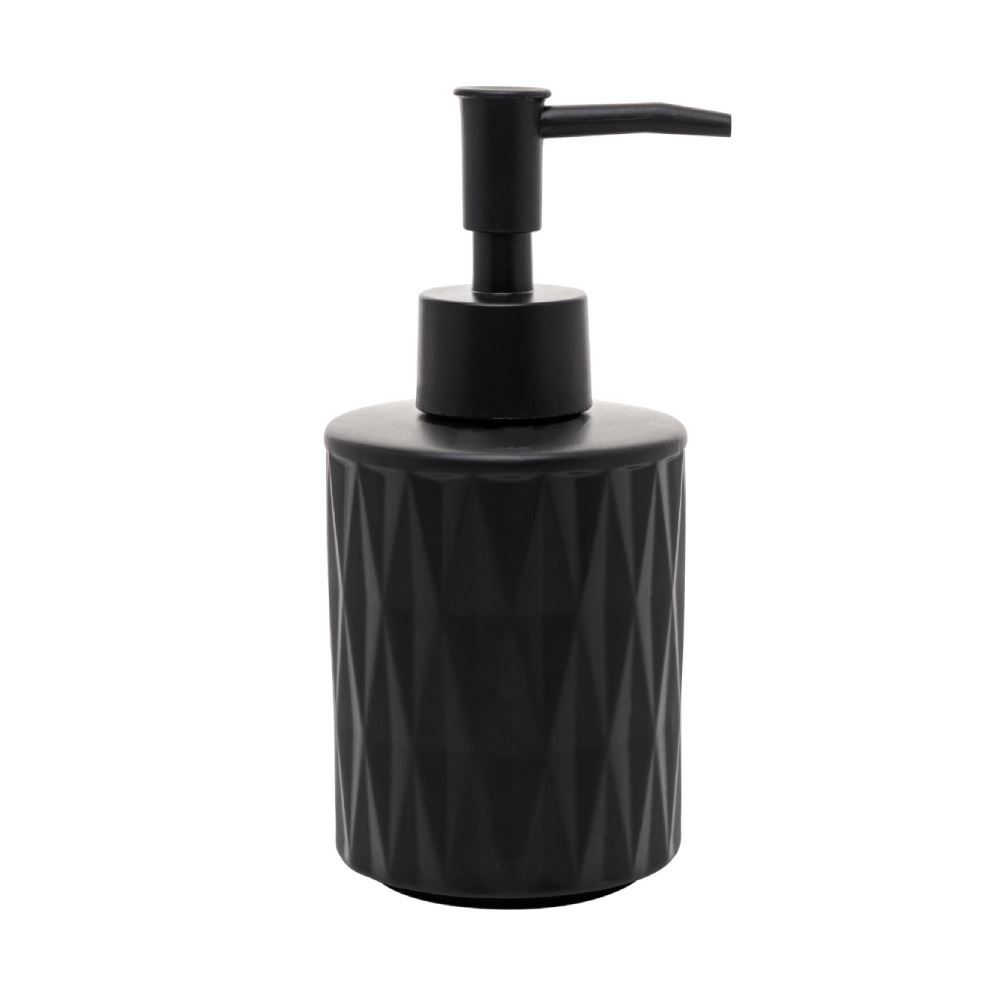 Jogo De Banheiro De Cerâmica 2 Peças Deli Diamond Lyor - Preto