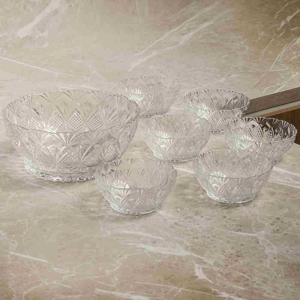 Jogo De Sobremesa Orlando Havan Casa 7 Peças - Vidro