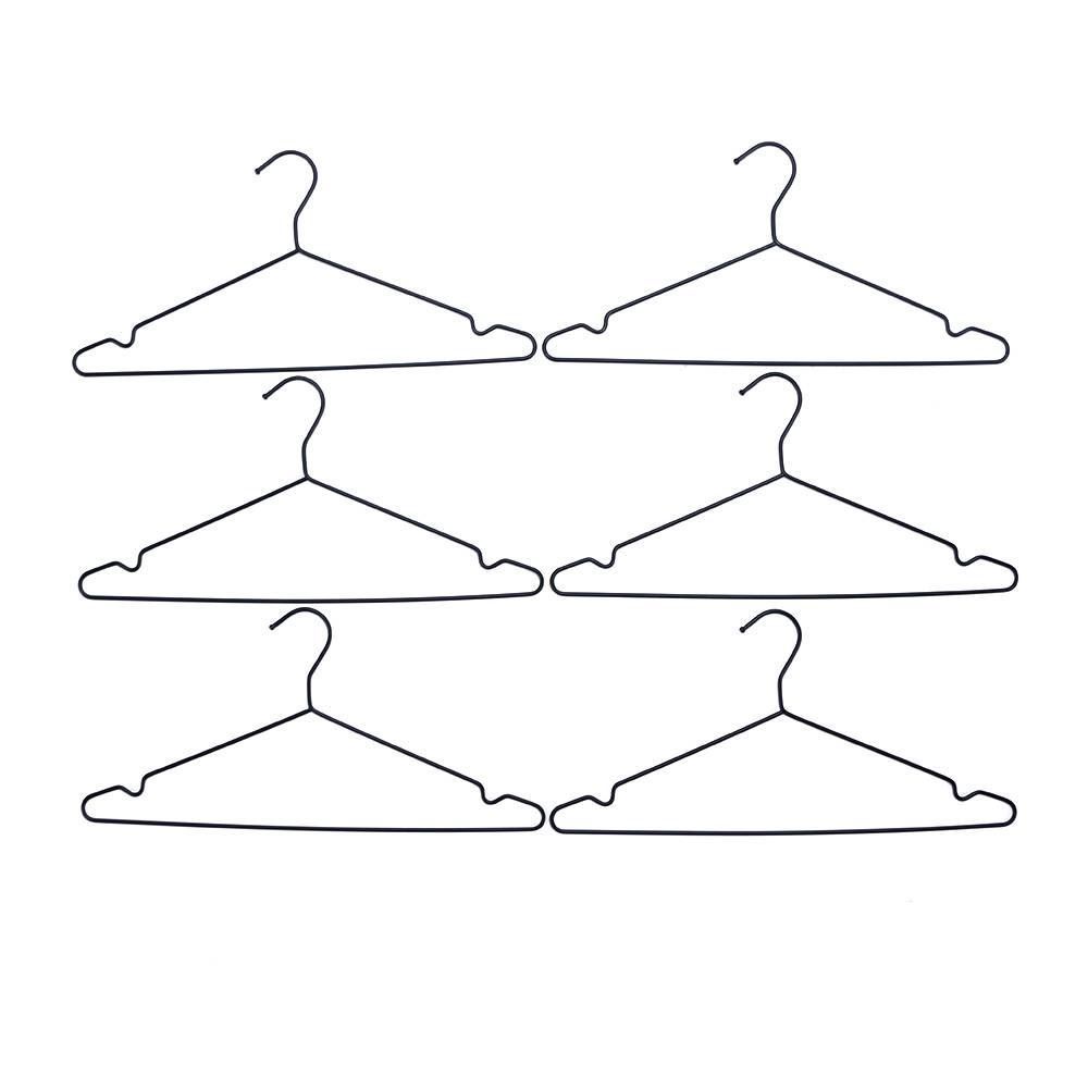 Jogo De Cabides Com Cava 6 Peças Arthi - Preto