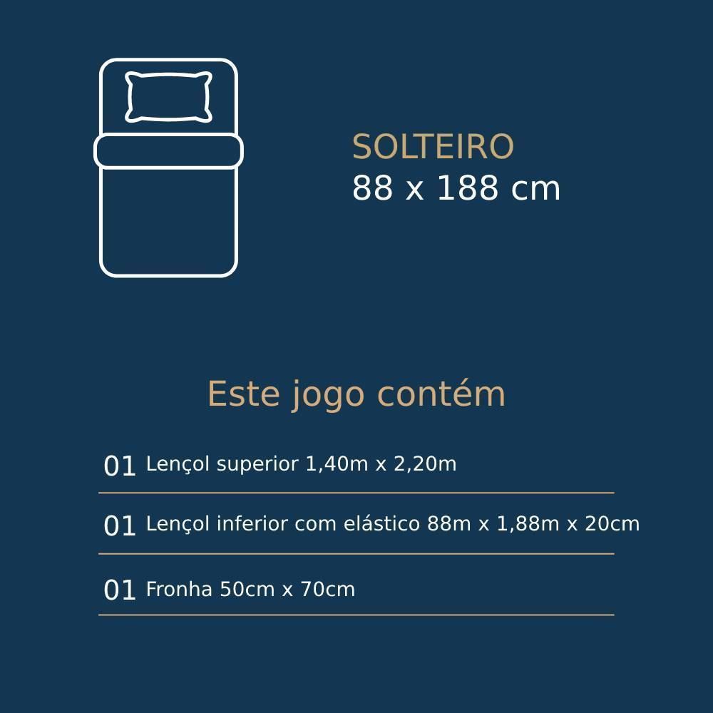 Jogo De Cama Solteiro Microfibra 150 Fios Havan Casa 3 Peças - Maria Camila Kaki