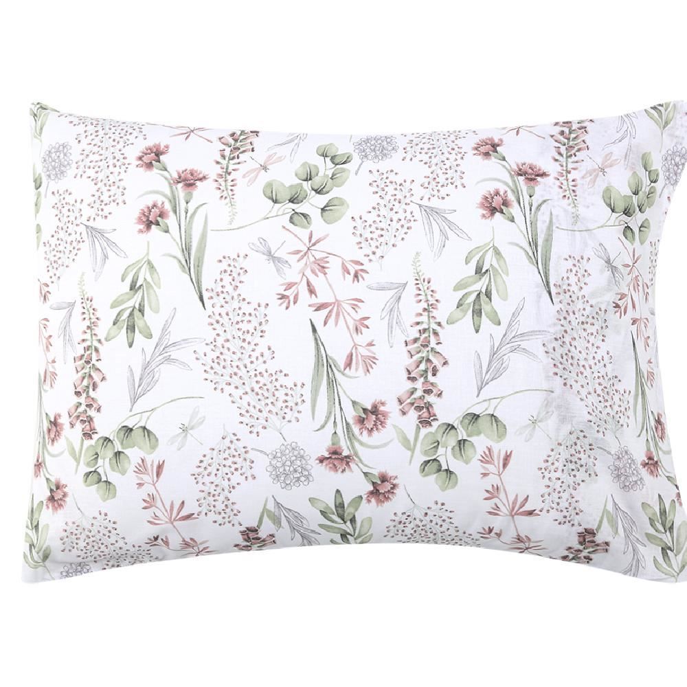 Jogo De Cama Casal 100% Algodão Royale Havan Casa 4 Peças - Libelula Flowers Rosa