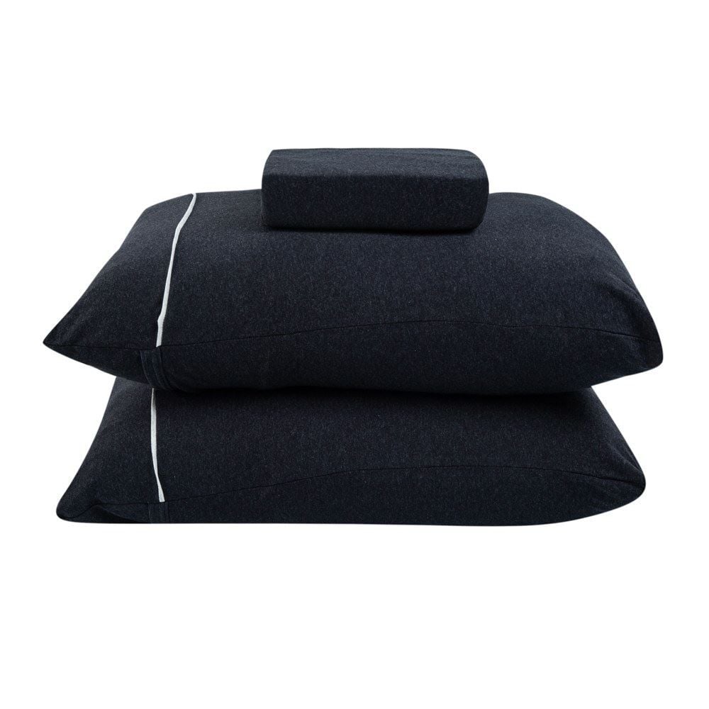 Jogo De Cama Casal 3 Peças Mescla Havan Casa - Preto 