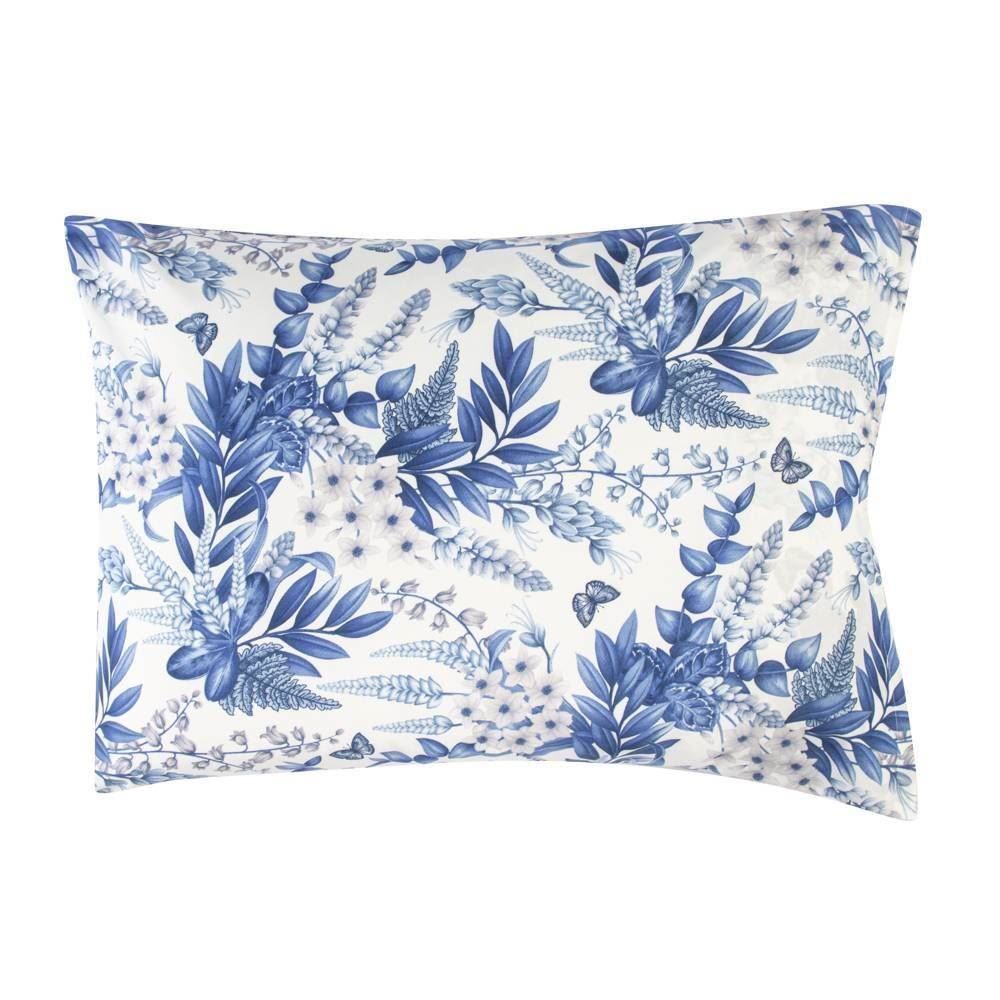 Jogo De Cama Casal Micropercal Havan Casa 4 Pçs - Elegance Branco Flowers