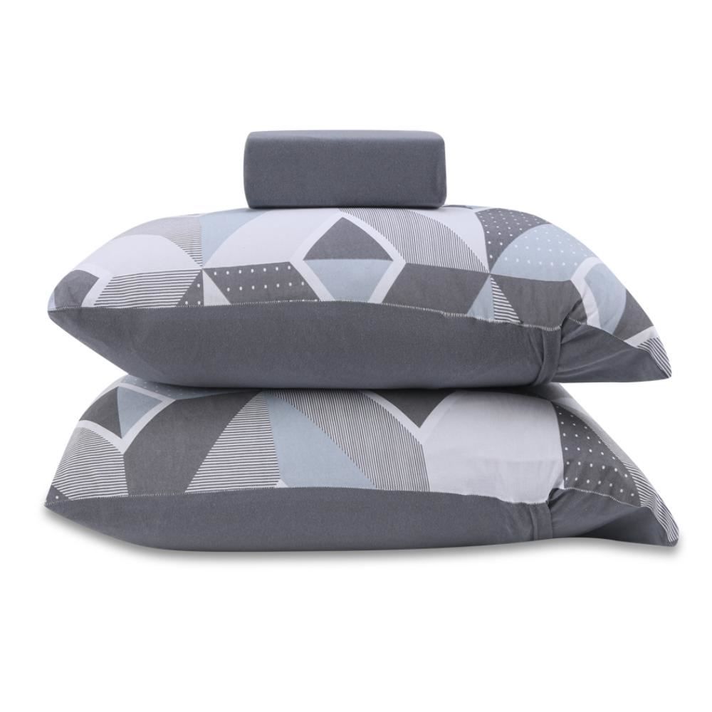 Jogo De Cama King Malha Havan Casa 3 Peças - Bruce Cinza