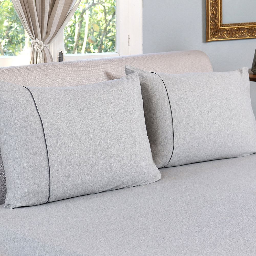 Jogo De Cama King Malha Mescla Urban Confort Havan Casa 3 Pçs - Cinza