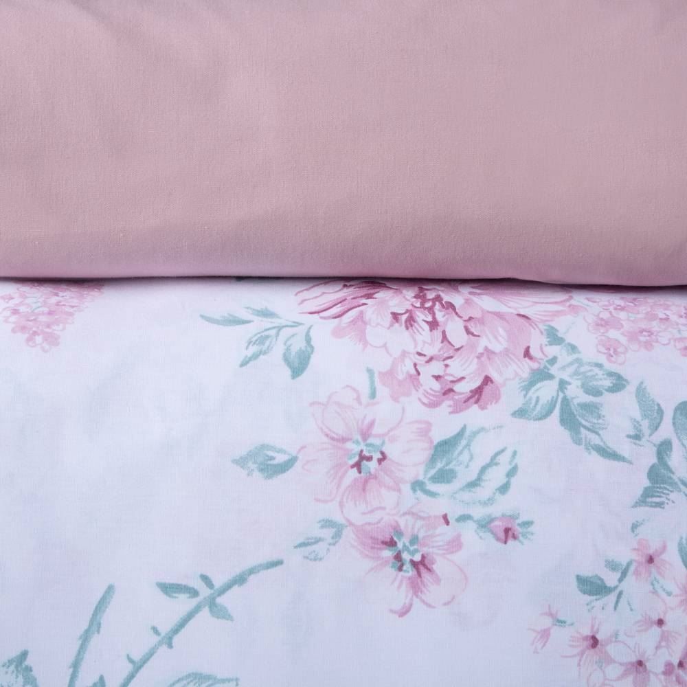 Jogo De Cama King Percal 100% Algodão Buona Fortuna  4 Pçs - Michelli Rosa