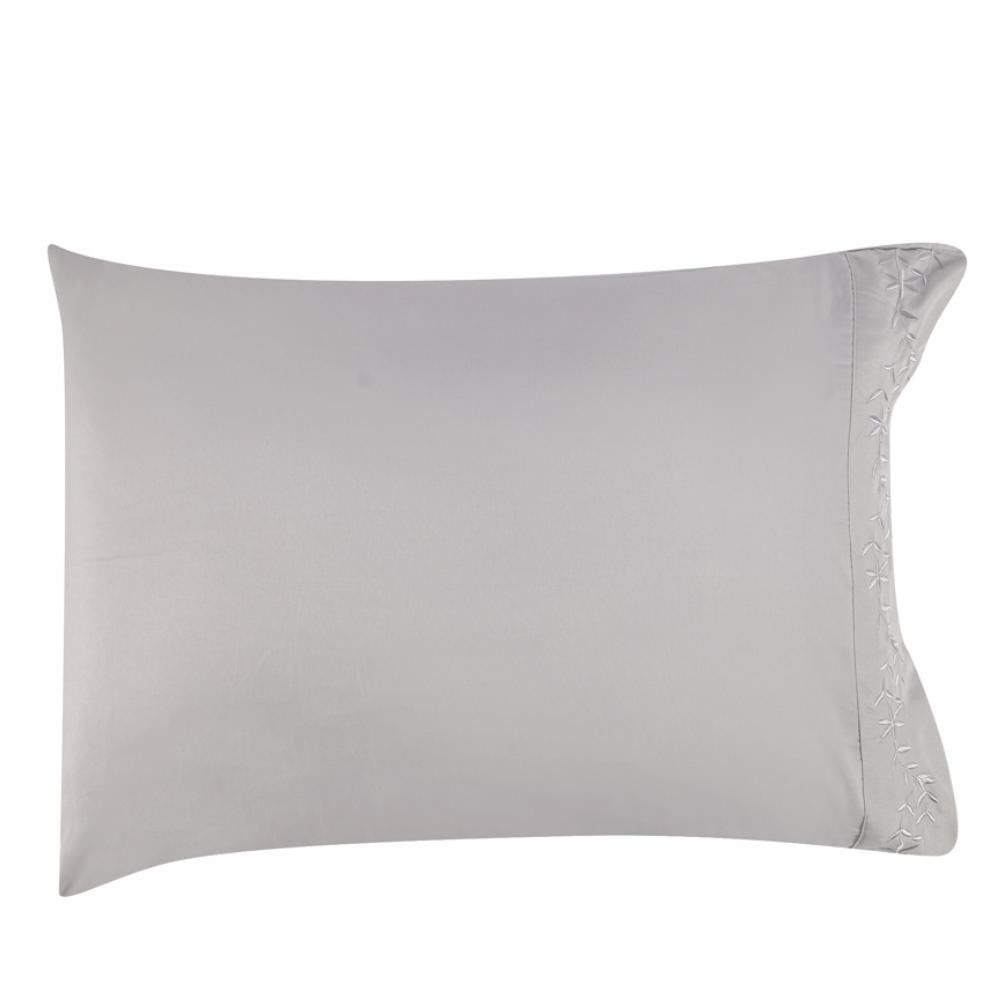 Jogo De Cama King Bordado 100% Poliéster Havan Casa 4 Pçs - Cinza