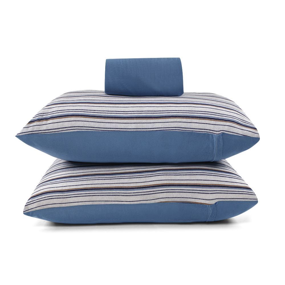 Jogo De Cama King Malha 100% Algodão Solecasa 3 Pçs - Dallas Azul Anil