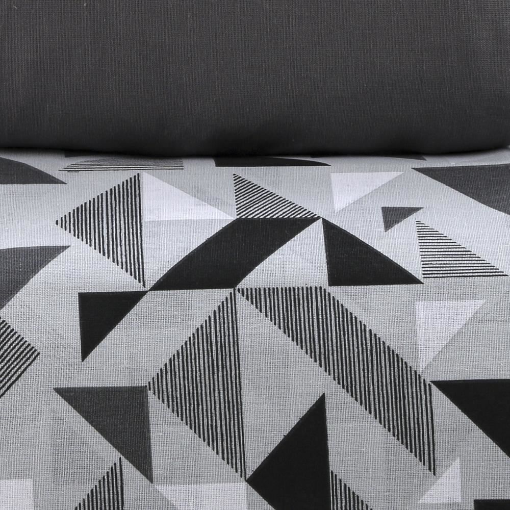 Jogo De Cama Queen 100% Algodão Royale 4 Peças - Fernando Cinza