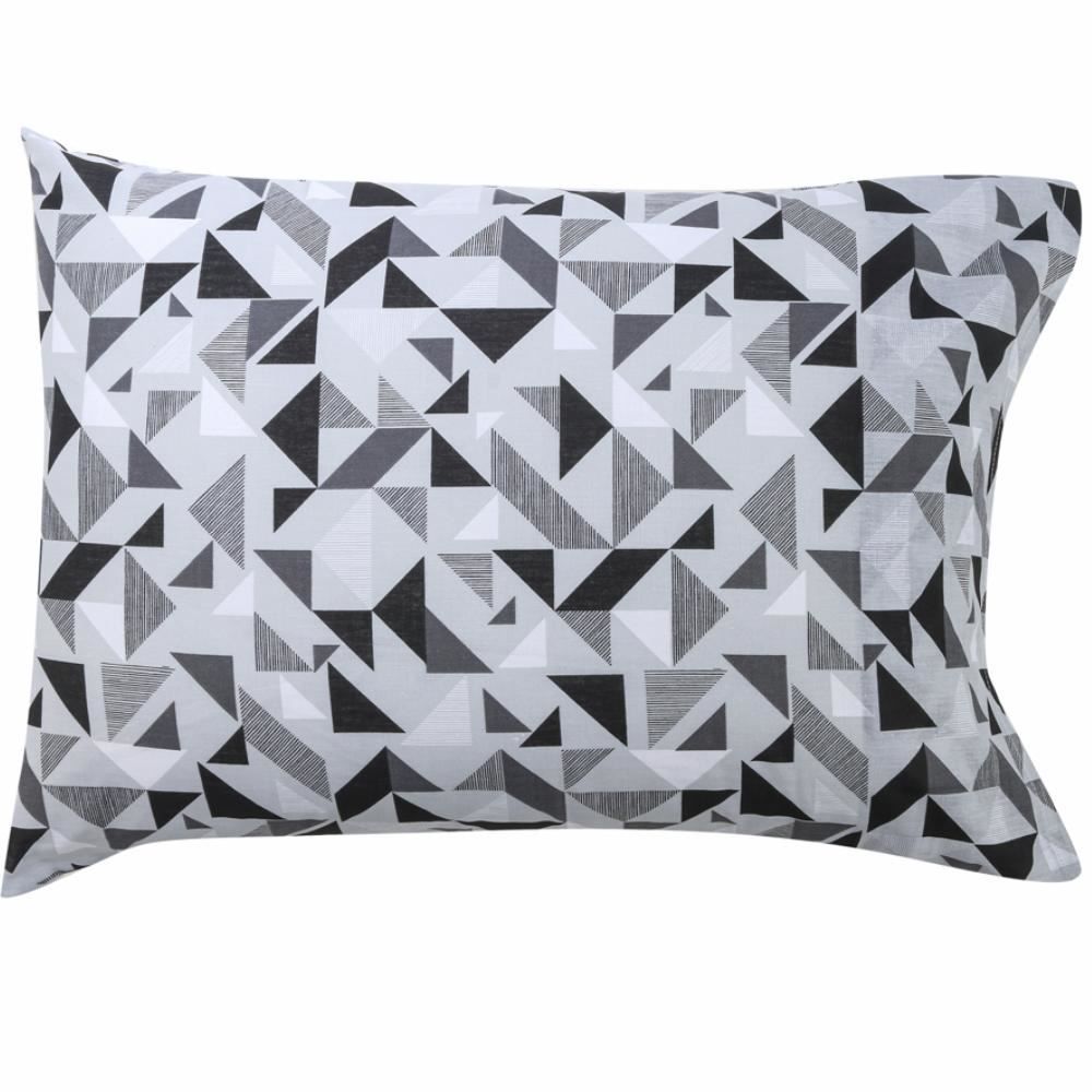 Jogo De Cama Queen 100% Algodão Royale 4 Peças - Fernando Cinza