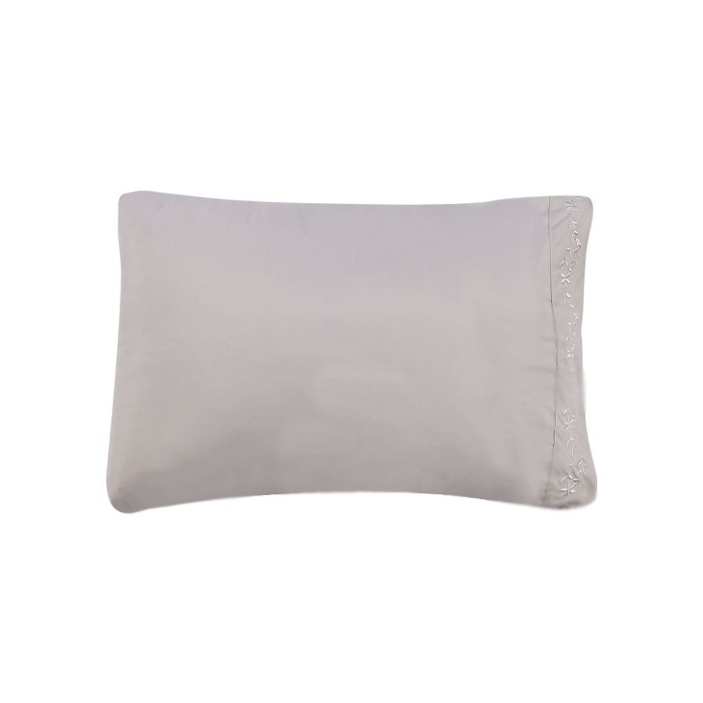 Jogo De Cama Queen Bordado Havan Casa 4 Pçs - Cinza