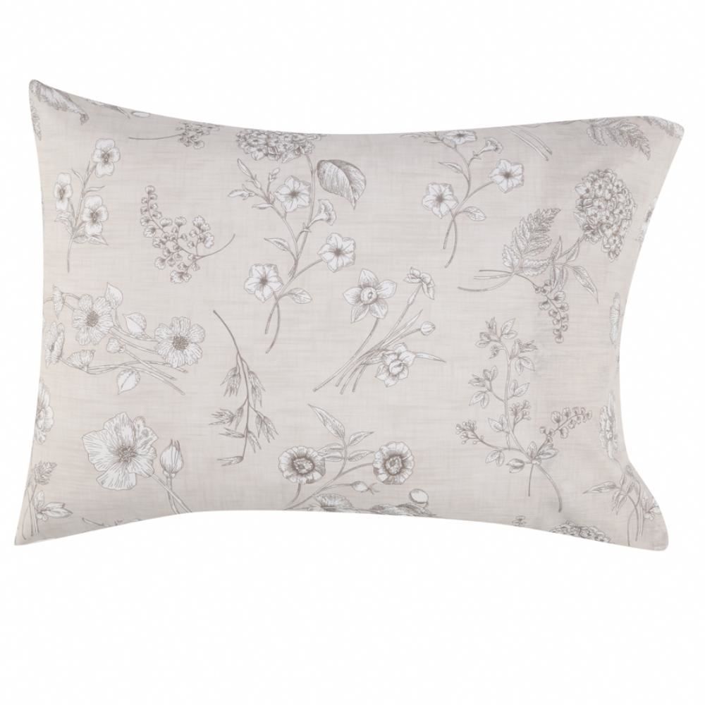 Jogo De Cama Solteiro 100% Algodão Royale Havan Casa 3 Pçs - Botanic Bege