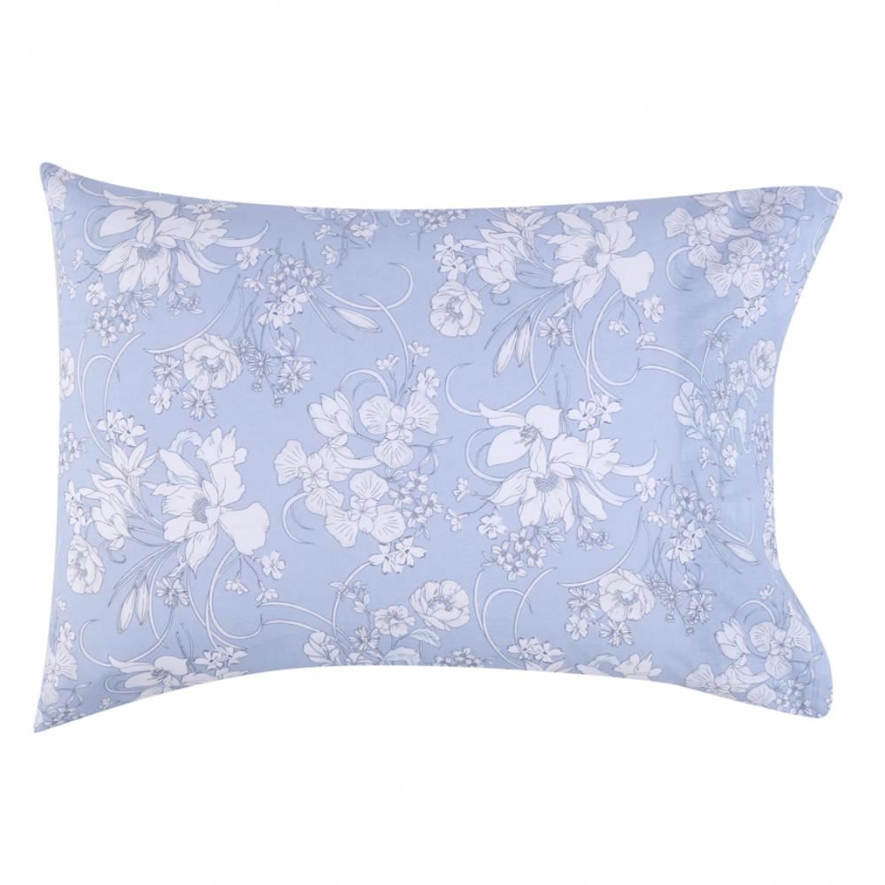 Jogo De Cama Solteiro 100% Algodão Royale Havan Casa 3 Pçs - Laila Azul