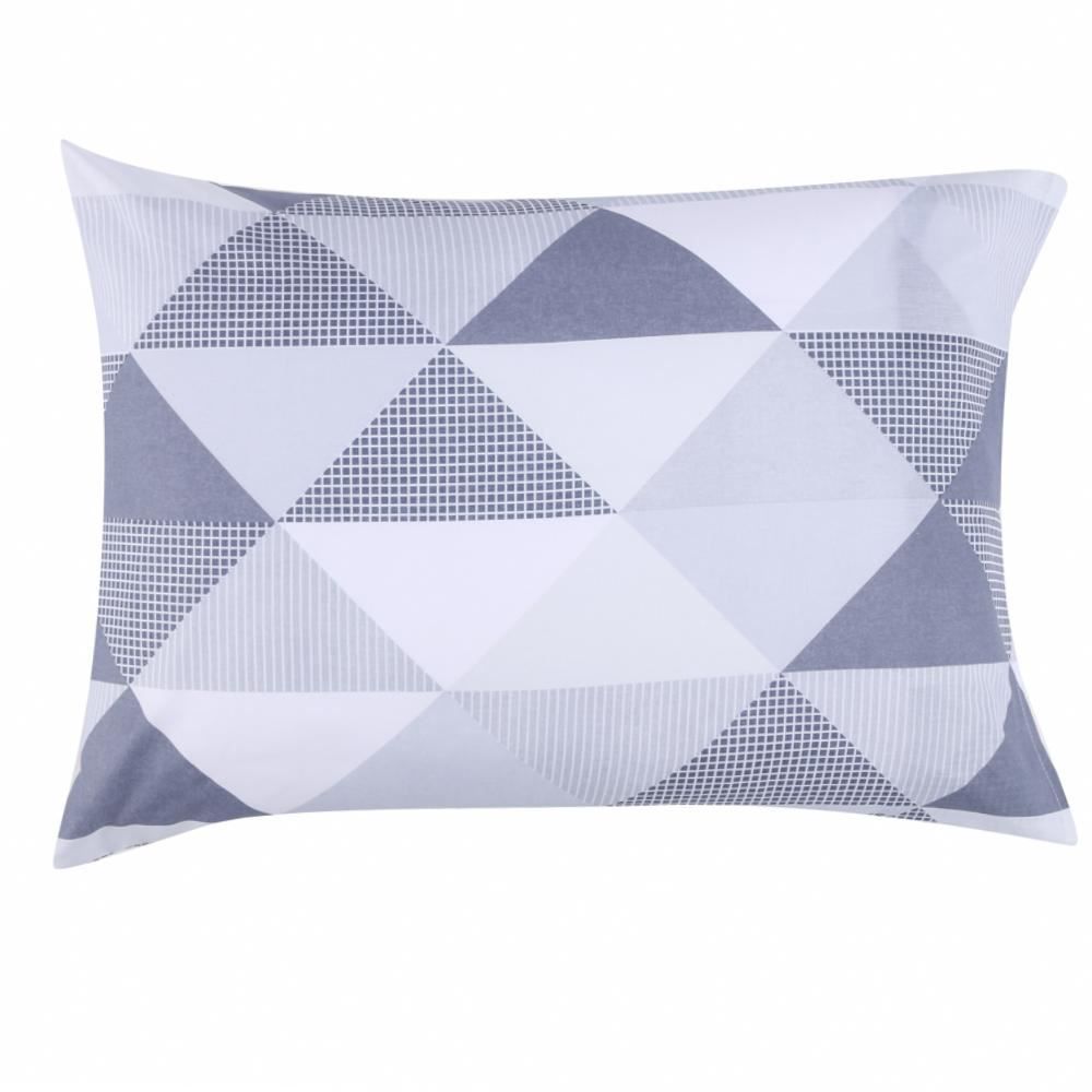 Jogo De Cama Solteiro 100% Algodão Royale Havan Casa 3 Pçs - Navy Cinza