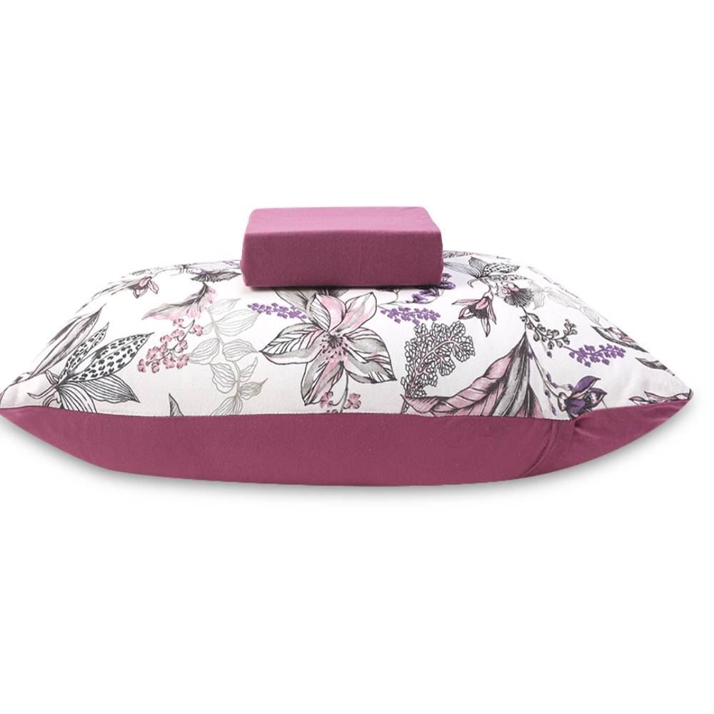 Jogo De Cama Solteiro Malha Havan Casa 2 Pçs - Ivy Fúcsia